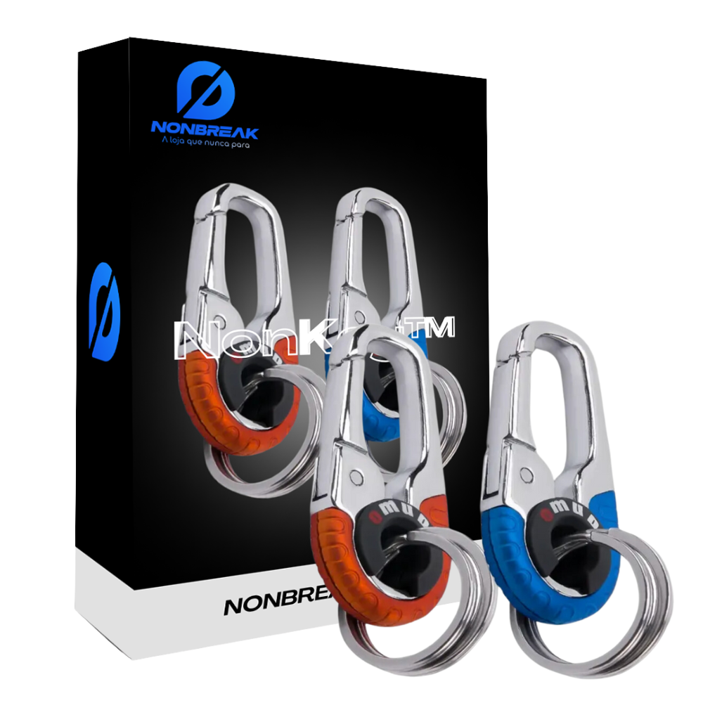 (PAGUE 1 LEVE 2) - Chaveiro em Metal Forjado para Carros - Nonbreak Key+™